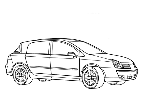 Renault Vel Satis  Coloring page