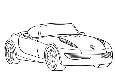 Renault Wind  Coloring page