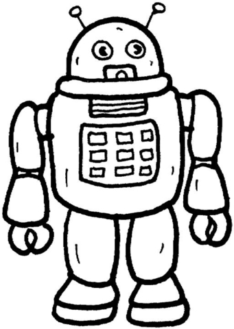 Robot  Coloring page