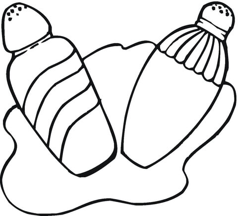 Salt And Paper Shakers  Coloring page