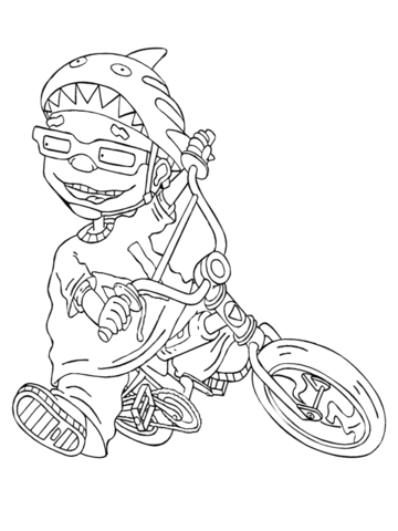 Samuel Squid Dullard  Coloring page