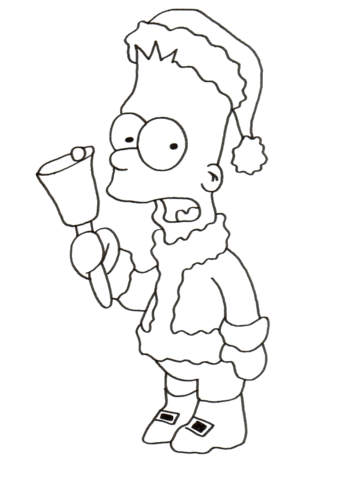 Santa Bart  Coloring page