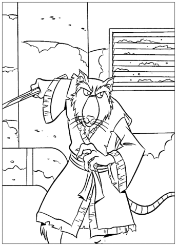 Sensei  Coloring page