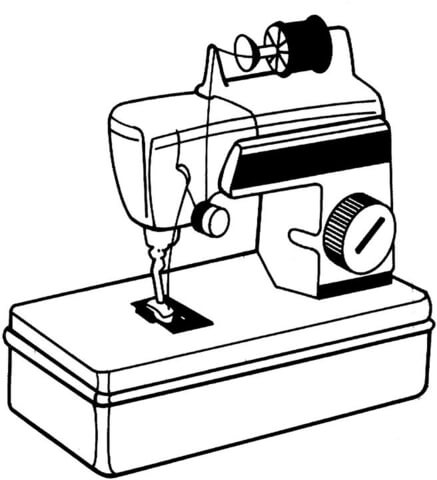 Sewing Machine  Coloring page