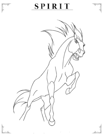 Spirit Leaping Coloring page