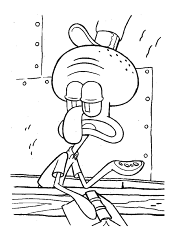 Squidward  Coloring page