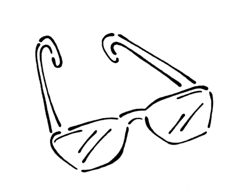 Sunglasses  Coloring page