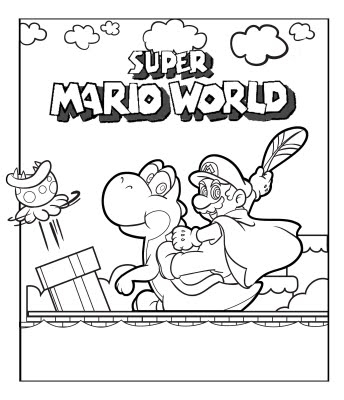 Super Mario World  Coloring page