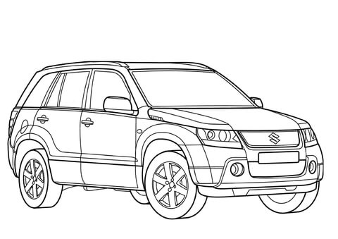 Suzuki Grand Vitara  Coloring page