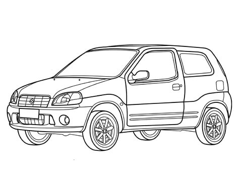 Suzuki Ignis  Coloring page