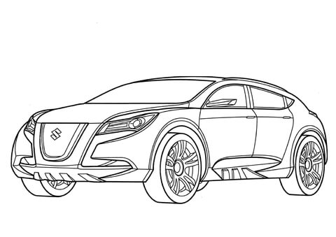 Suzuki Kizashi  Coloring page