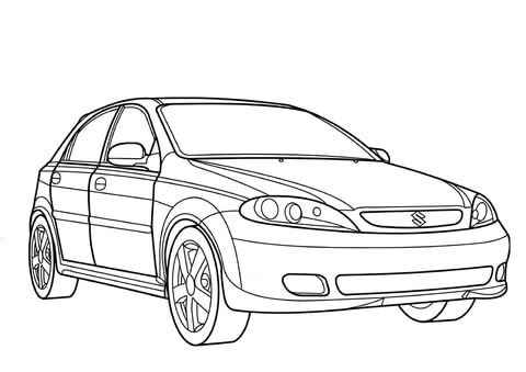 Suzuki Reno  Coloring page