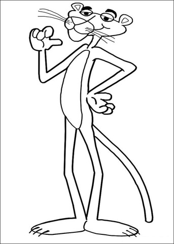 Pink Panther Coloring page