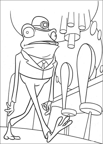 Frankie The Frog  Coloring page