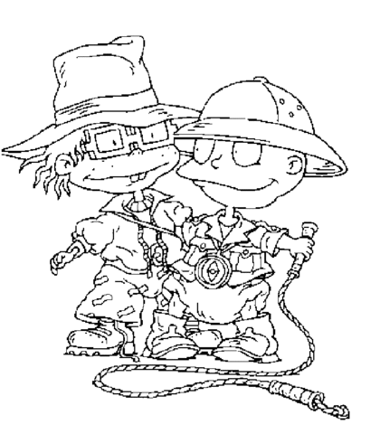 Tommy And Chuckie  Coloring page