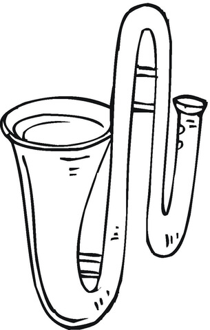 Trombone  Coloring page