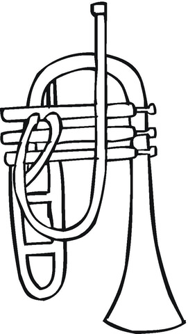 Trumpet  Coloring page