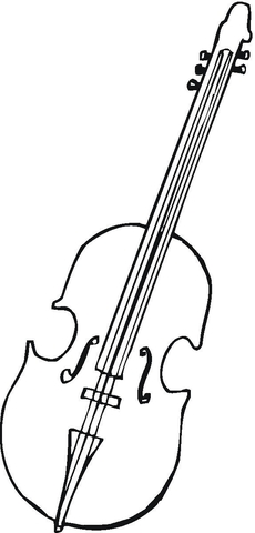 Viola For Orchestra  Coloring page