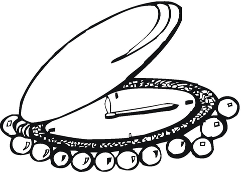 Watch With Pearls  Coloring page