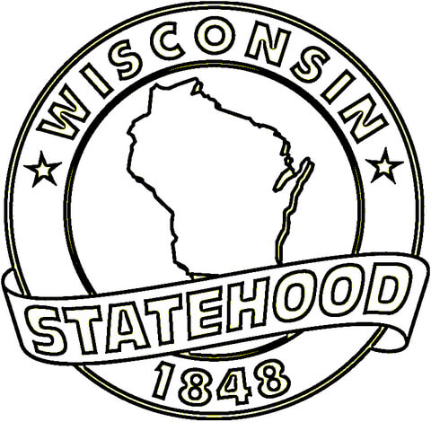 Wisconsin  Coloring page