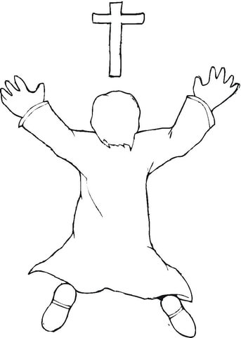 Worship Coloring page