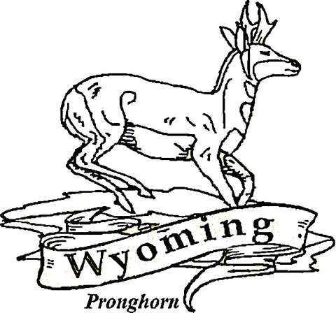 Wyoming  Coloring page