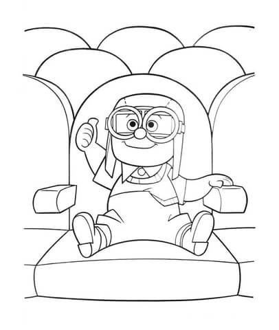 Young Carl  Coloring page