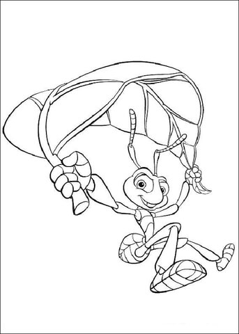 Flik is flying Coloring page