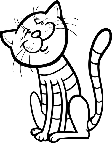 A Kitten Says: "What a Beautiful Morning" Coloring page