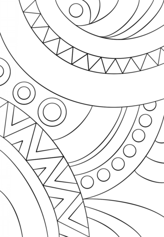 Abstract Pattern Coloring page