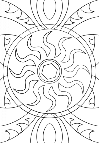 Abstract Pattern Coloring page