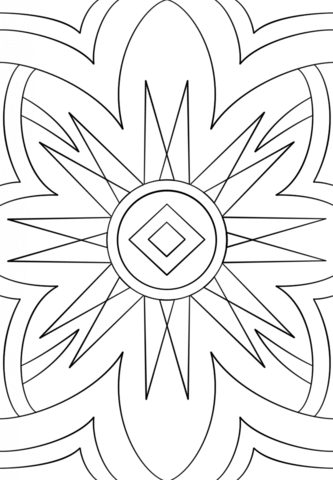 Abstract Pattern Coloring page