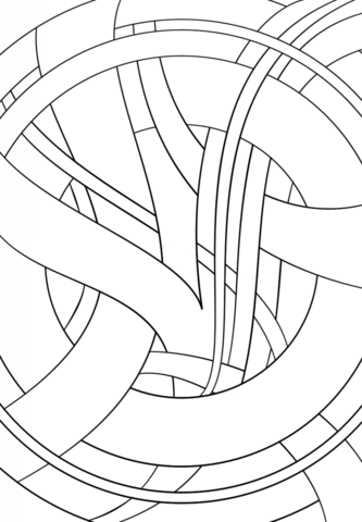 Abstract Pattern Coloring page