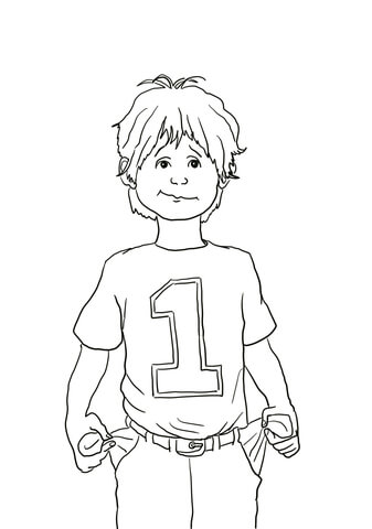 Alexander and the Terrible Horrible no Good Very Bad Day Coloring page