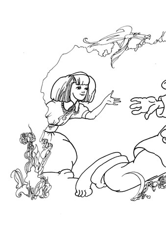 Alice In Wonderland  Coloring page