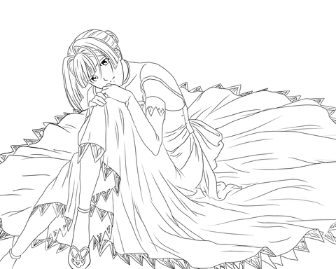 Alice L. Malvin from Pumpkin Scissors Manga Coloring page