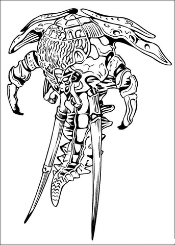 Monster Alien Coloring page