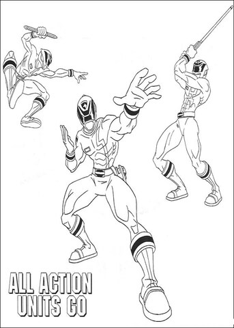 All Action Units Go  Coloring page