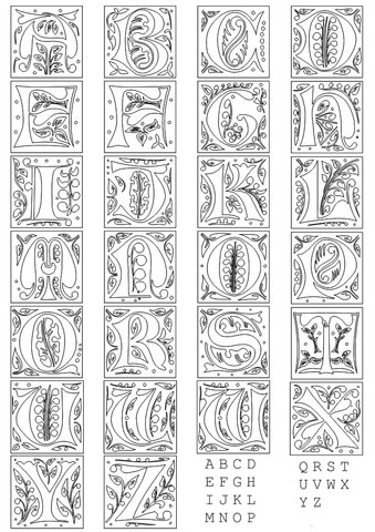 Full alphabet worksheet 1 Coloring page