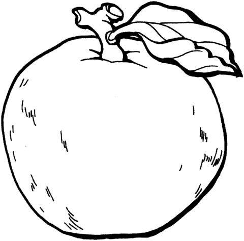 Bad skin apple  Coloring page