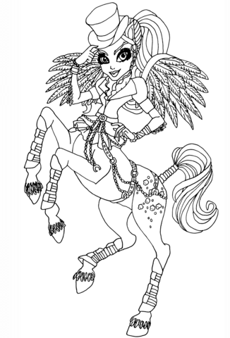 Avea Trotter Coloring page