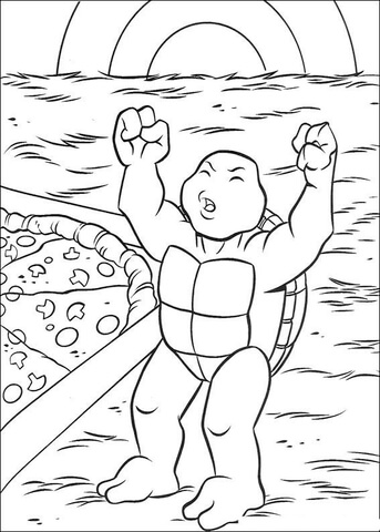 Baby TMNT Coloring page