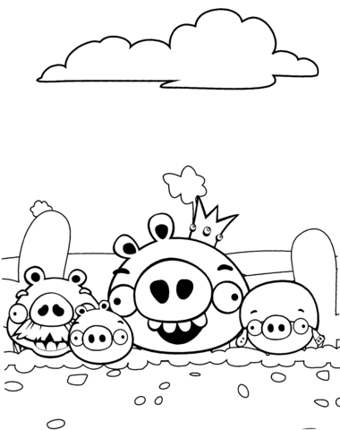 Bad Piggies aka Pigs Coloring page