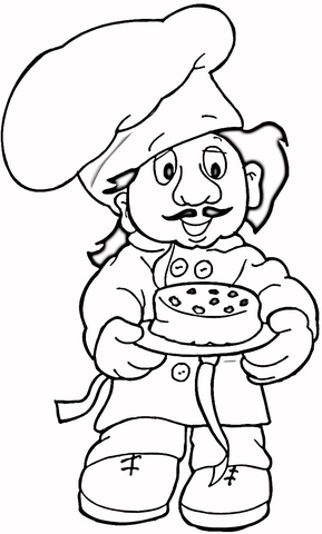 Baker  Coloring page