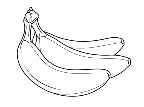 Bunch of bananas Coloring page