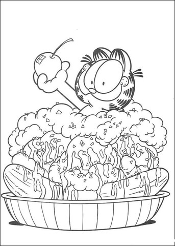 Banana Cake  Coloring page