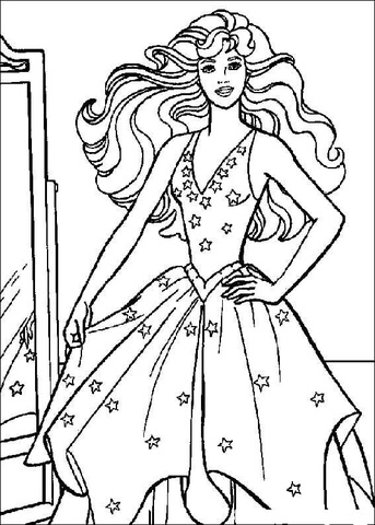 Barbie 20 Coloring page