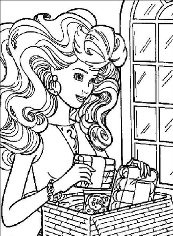 Barbie 21 Coloring page