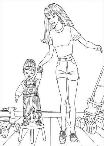 Barbie37 Coloring page