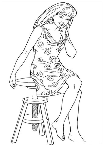 Barbie38 Coloring page